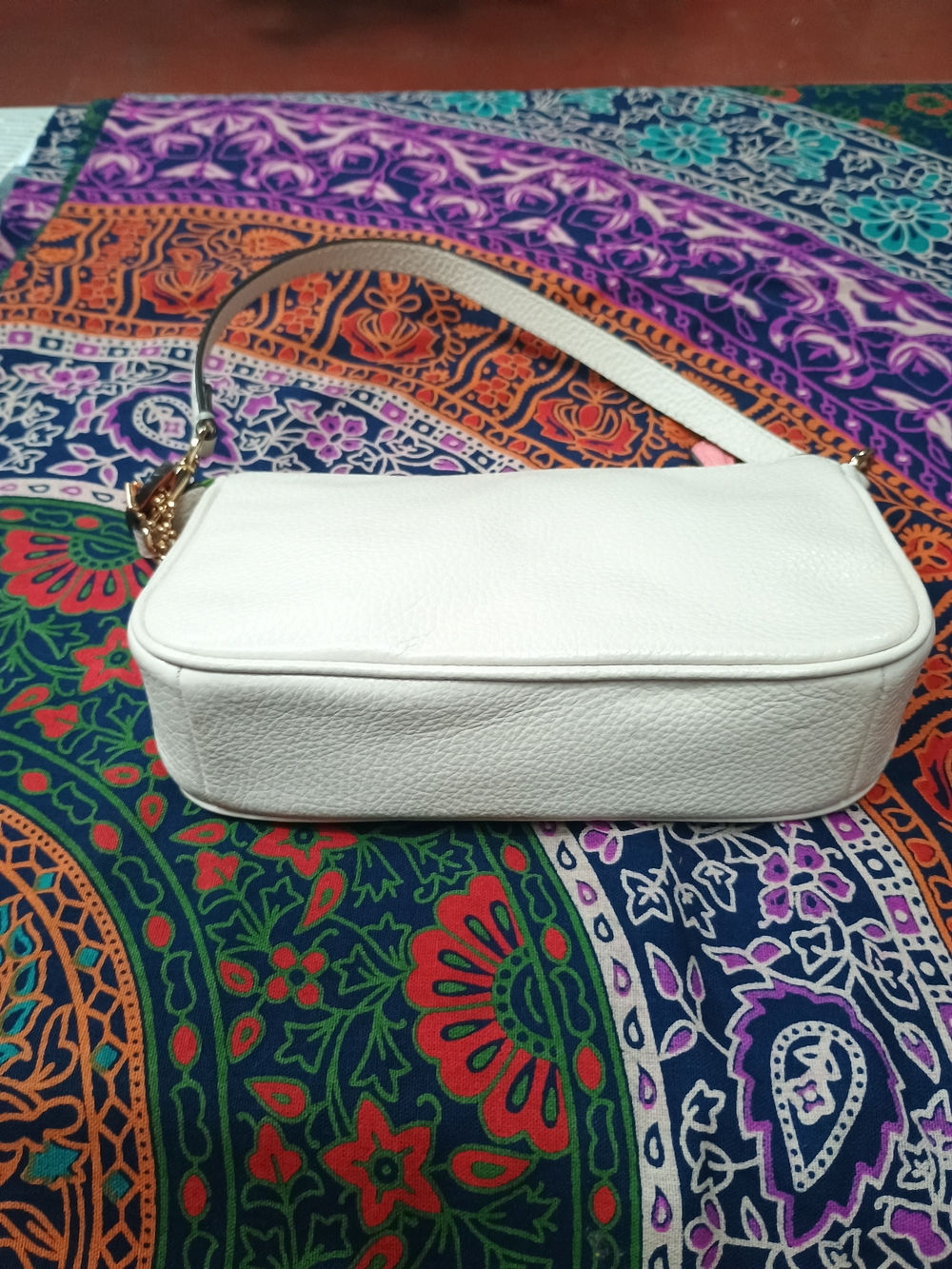 Coach White Nolita 19 Shoulder Bag with Rainbow Logo - Picture 4 of 6